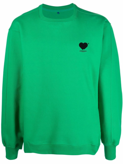 Shop Ader Error Logo-print Sweatshirt In Green