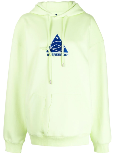Shop Ader Error Embroidered-logo Hoodie In Yellow