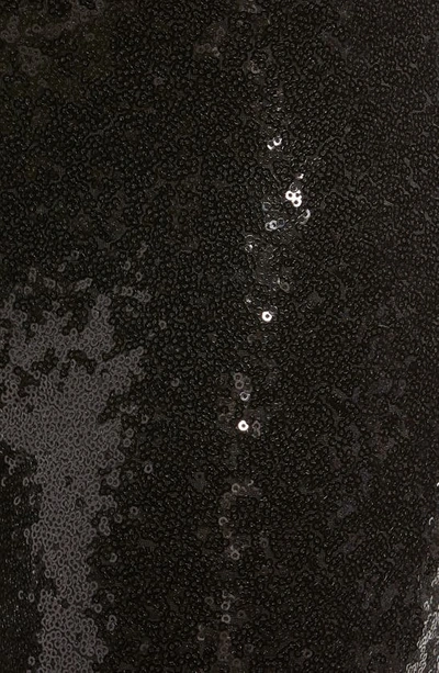 Commando Sequin Flare High-rise Leggings In Black
