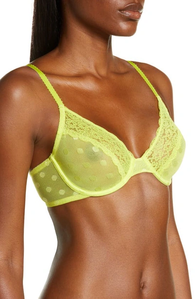 Shop Skarlett Blue Dare Unlined Underwire Bra In Limeade