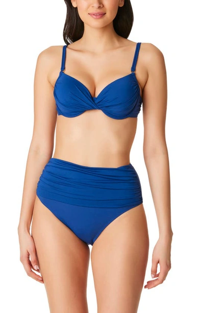 Shop Bleu By Rod Beattie Rod Beattie Kore Underwire Bikini Top In Navy