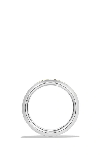 Shop David Yurman 'cable Classics' Band Ring With 18k Gold In 18kyss