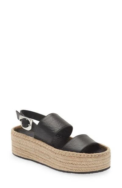 Shop Rag & Bone Odyssey Espadrille Platform Sandal In Black