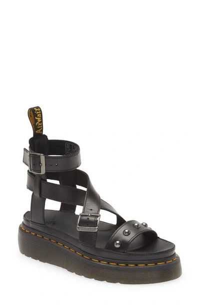 Shop Dr. Martens' Imojeen Strappy Sandal In Black Brando