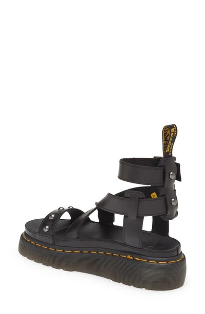 Dr. Martens Imojeen Brando Leather Stud Platform Sandals In Black | ModeSens