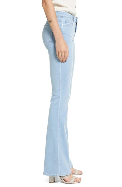 Shop Paige Lou Lou Flare Leg Jeans In Macaron Distressed