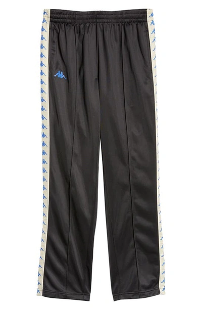 Shop Kappa 222 Banda Astoriazz Slim Fit Track Pants In Black Smoke-beige-blue Palace