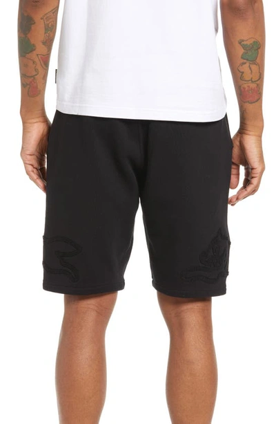 Icecream Tonal Shorts In Black