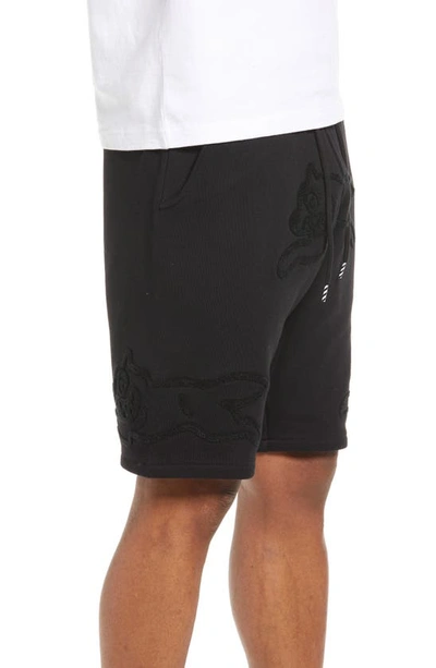 Icecream Tonal Shorts In Black
