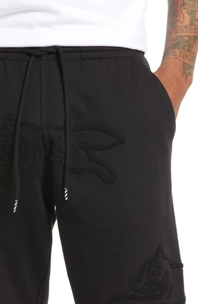 Icecream Tonal Shorts In Black