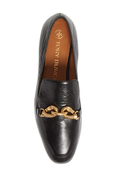 Shop Tory Burch Jessa Horse Hardware Loafer In Perfect Black/ Black