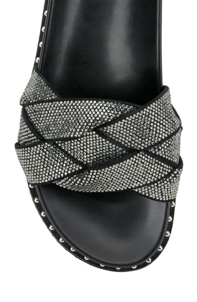 Shop Vince Camuto Kevin Braid Embellished Slide Sandal In Black
