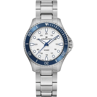 Shop Hamilton Khaki Navy Scuba Quartz In Silber