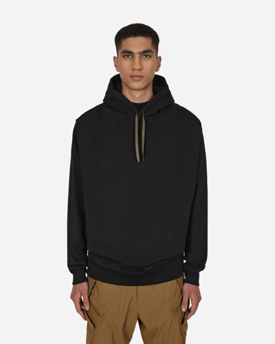 Shop Acronym Organic Cotton Hooded Sweatshirt In Black