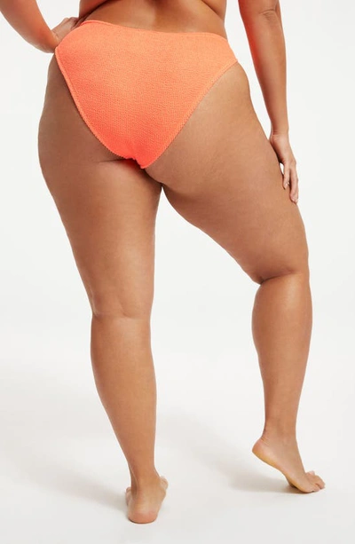 Shop Good American Always Fits Bikini Bottoms In Orange Cream001