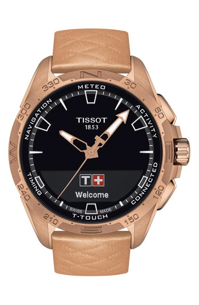 Tissot T-touch Connect Solar Smart Watch, 47.5mm In Rose Gold