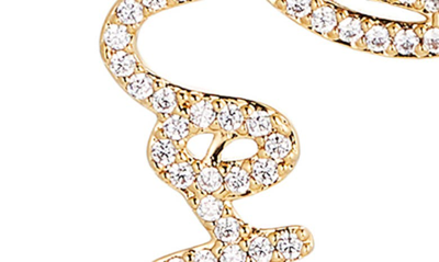 Nadri Cirque Pave Love Pendant Necklace In 18k Gold Plated, 15-18 In Gold