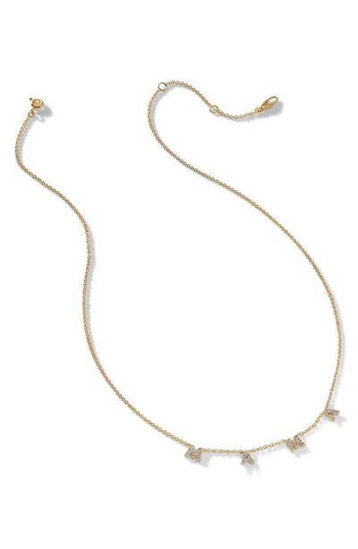 Shop Nadri Mama Pavé Shaky Pendant Necklace In Gold