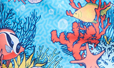 Shop Boardies Coral Reef Shortie Swim Trunks In Blue