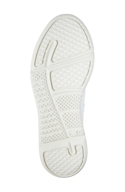 Axel Arigato Genesis Low Top Sneaker In White/ Dusty Blue/ Leopard