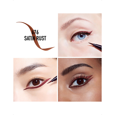 Shop Dior Satin Rust Show On Stage Liner Eyeliner 0.5ml