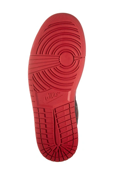 Shop Jordan Nike Air  1 Mid Sneaker In Red/ Black/ White