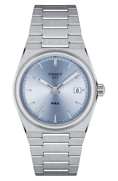 Tissot Prx 40 205 Quartz Blue Dial Ladies Watch T1372101135100 In Grey