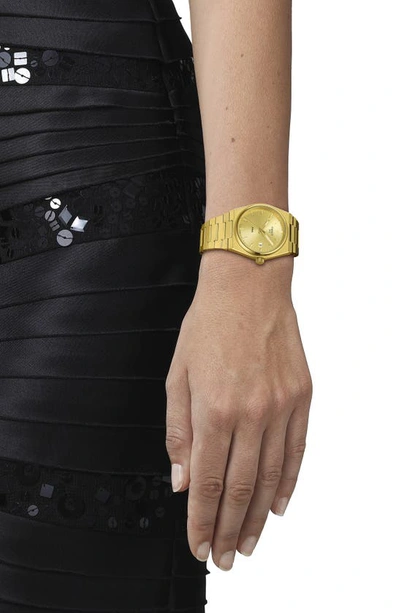 Tissot T137.210.33.021.00 Prx Gold-tone Stainless Steel Quartz Watch In Yellow