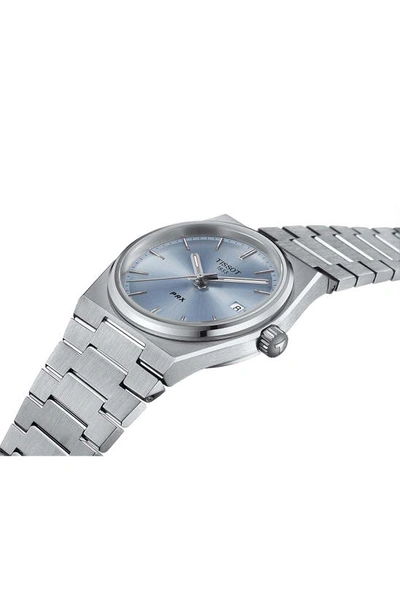 Shop Tissot Prx Bracelet Watch, 35mm In Grey