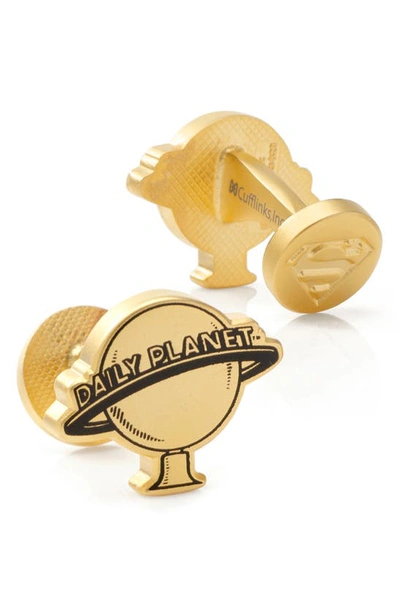 Shop Cufflinks, Inc . Daily Planet Cuff Links In Gold