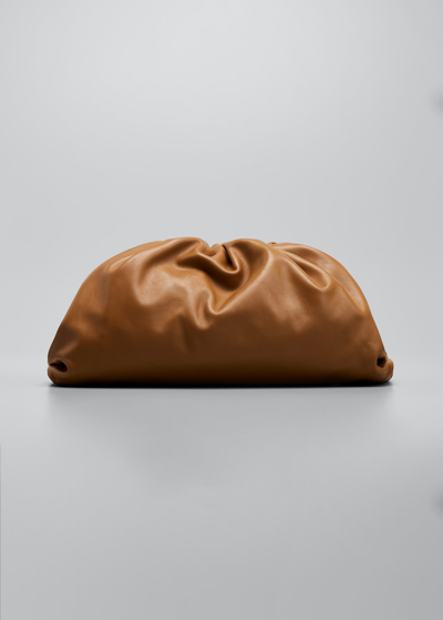 Shop Bottega Veneta The Pouch Bag In Butter Calf Leather In Brown