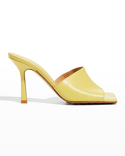 Shop Bottega Veneta Stretch Sandals In Yellow