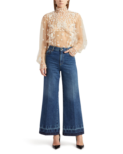 Shop Valentino Flare Denim Pants