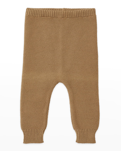 Shop Vild - House Of Little Kid's Organic Cotton Knit Trousers In Beige