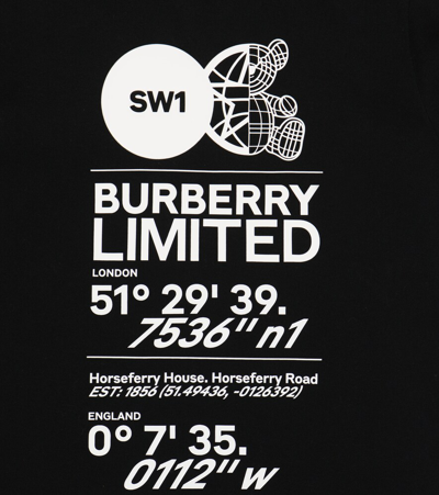Shop Burberry Horseferry Logo Cotton Jersey T-shirt In Black