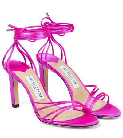 Jimmy Choo Women's Antia 85 Strappy High Heel Sandals In Pink | ModeSens