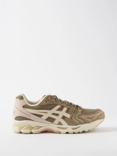Asics Gel-kayano 14 Mesh And Suede Trainers In Beige Multi | ModeSens