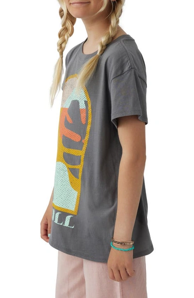 Shop O'neill Kids' Tropicool Graphic Tee In Smoked Pearl