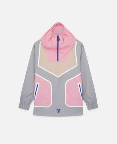 Shop Stella Mccartney Sportswear Half Zip Jacket In Light Onix/ash Pearl/easy Pink