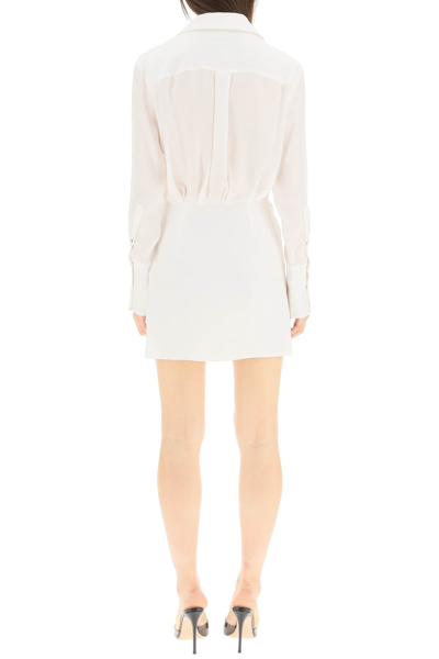Shop Gauge81 'naha' Draped Mini Dress In White