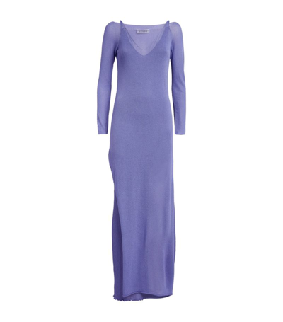 Shop Aeron Bacall Maxi Dress In Blue