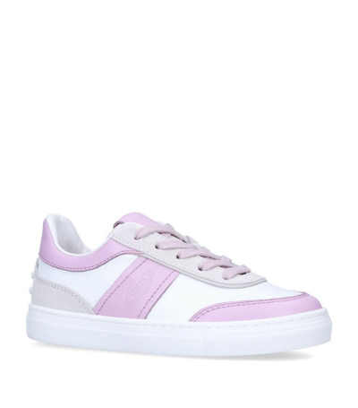 Shop Tod's Leather Cassetta Platform Sneakers In White