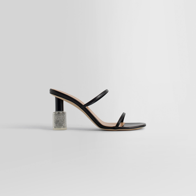 Shop Loewe Woman Black Sandals