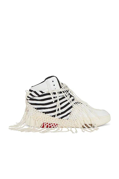 Shop Saint Laurent Bulky High Top Sneakers In White