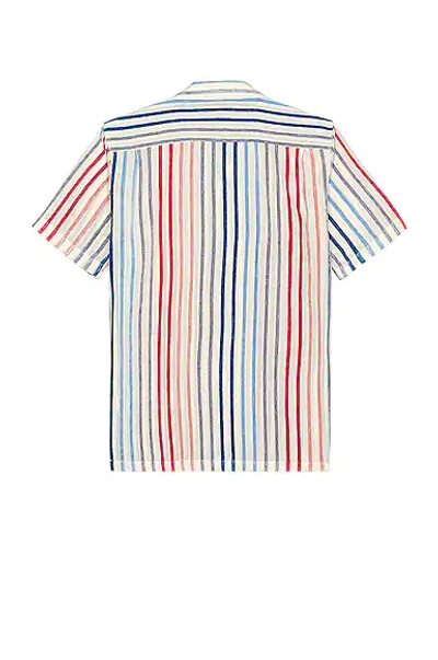 Shop Orlebar Brown Hibbert Chenille Stripe Shirt In Multi