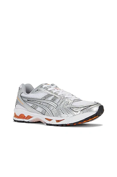 Shop Asics Gel-kayano 14 In White & Pure Silver