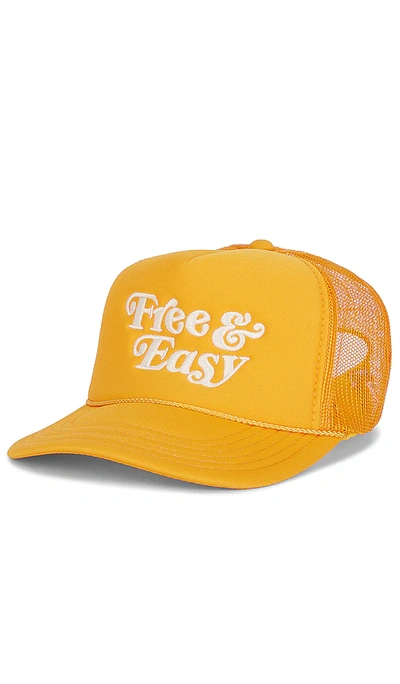 Shop Free And Easy Trucker Hat In Mustard