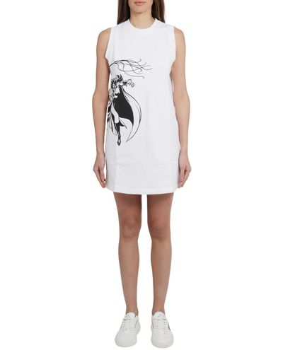 Shop Lanvin X Dc Comics Catwoman Sleeveless Dress In White