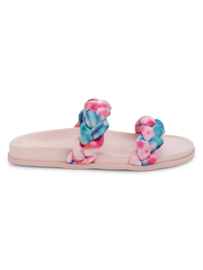 Shop Splendid Women's Nina Twist-strap Flat Sandals In Pink Multicolor