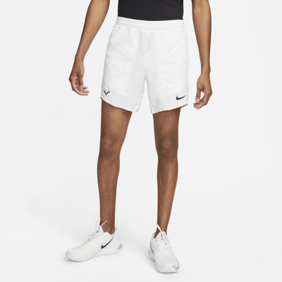Shop Nike Men's Court Dri-fit Adv Rafa 7" Tennis Shorts In White